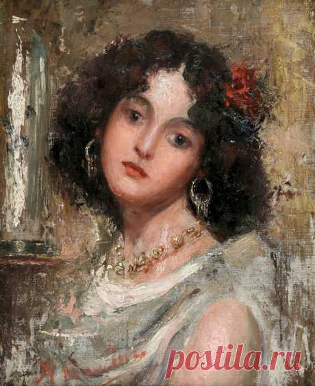 Итальянский художник Антонио Манчини (Antonio Mancini)