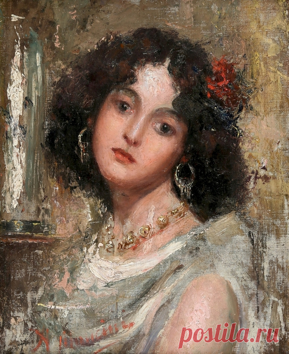Итальянский художник Антонио Манчини (Antonio Mancini)