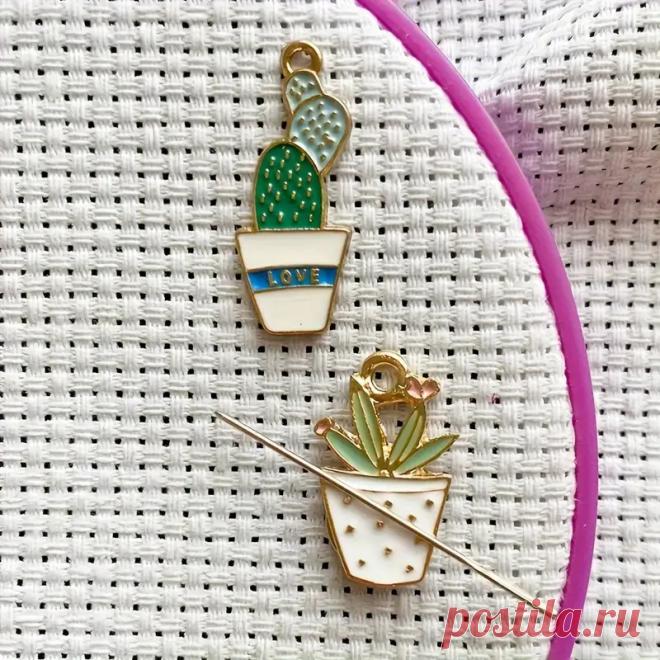 2 Шт. Магнитные Держатели Игл С Кактусами Для Вышивки Крестиком И Вышивки, Милые Аксессуары Для Шитья С Дизайном Растений И Зелеными Листьями В Банках | Temu Moldova