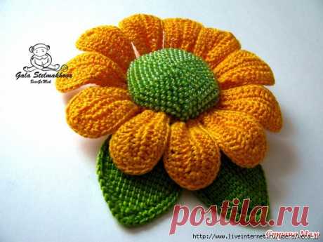 вязаные цветы | Записи в рубрике вязаные цветы | Дневник домоправительницы