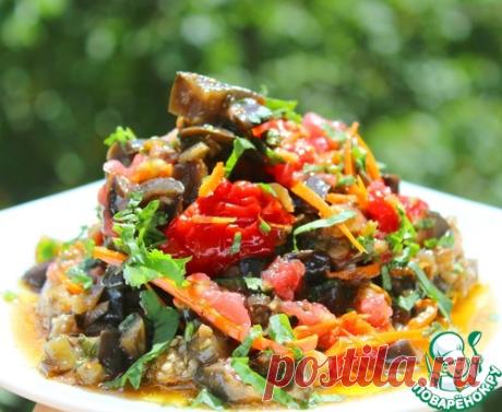 Пикантная закуска из баклажанов и овощей - кулинарный рецепт