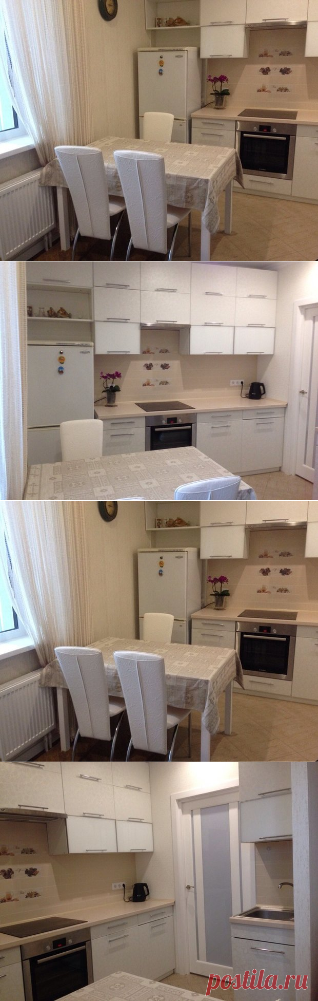 Кухня: бюджетный светлый вариант