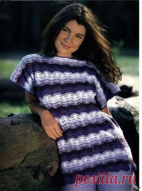 Пуловер узором волны
#Пуловеры