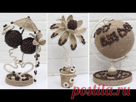 5 Jute craft showpiece | Home decorating ideas | Jute Craft ideas