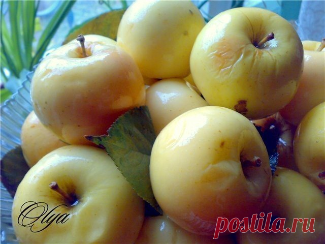 Рецепт моченых яблок