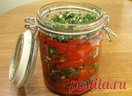 Болгарский перец с чесноком и укропом » Жрать.ру