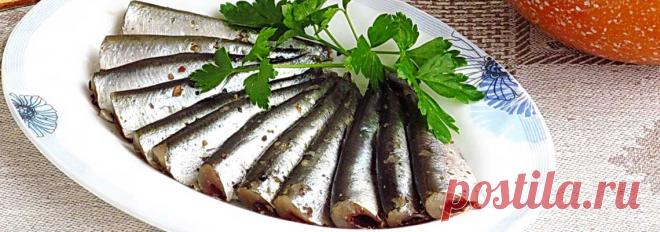 Домашняя килька пряного посола • Рецепт Вкусная и ароматная домашняя килька пряного посола готовится очень просто.