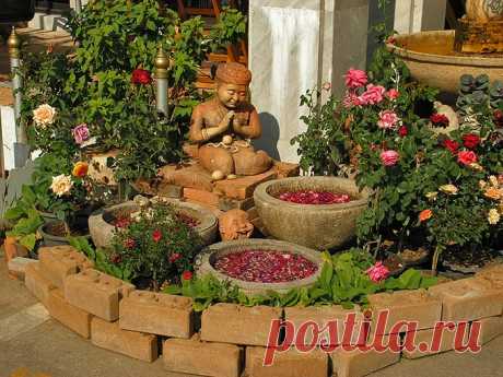 Клумбы из кирпича, практичные и аккуратные — 6 соток