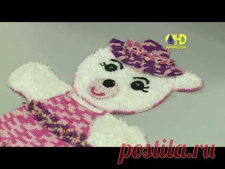 Vida com Arte | Tapete Ursa Kika em Crochê por Maria José - 09 de Setembro de 2014 - YouTube