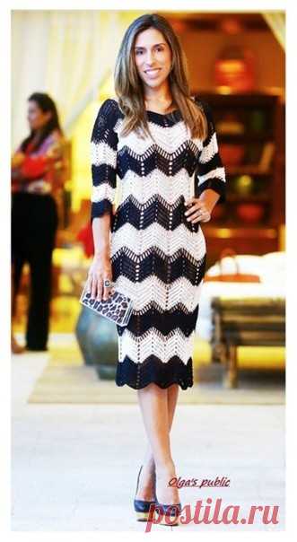 Узор для платья крючком