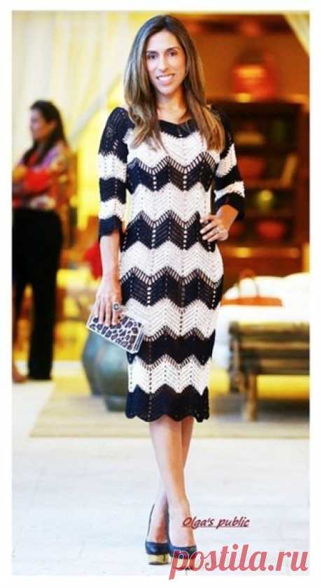 Узор для платья крючком