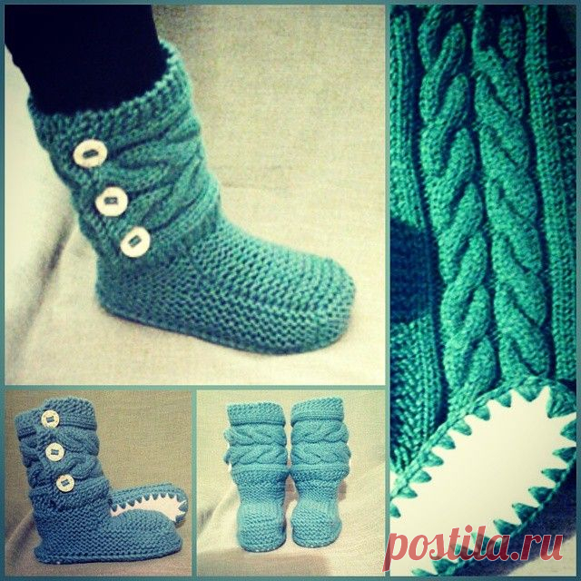 Мастер класс - вяжем основу башмачок для домашних сапожек