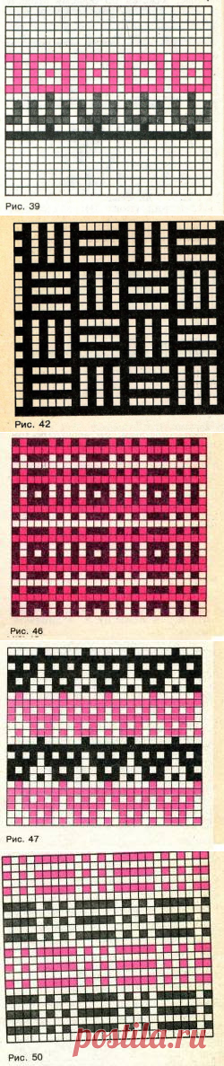 Узоров много не бывает. Ленивый жаккард спицами. 7 узоров