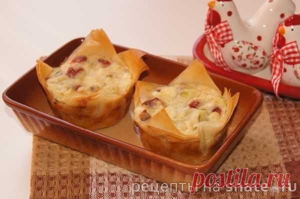 Кексы из кабачка с колбасой и брынзой − Кулинарный сайт Шате