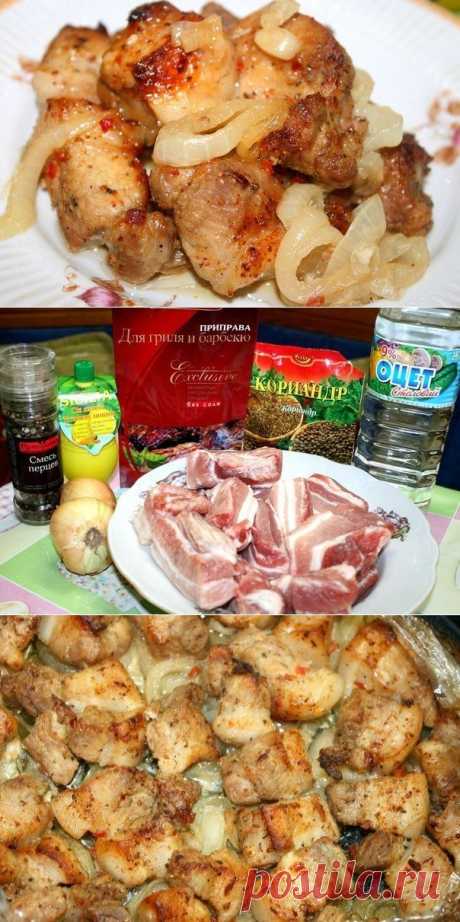 ШАШЛЫК В ДУХОВКЕ НА ЛУКОВОЙ ПОДУШКЕ | Банк кулинарных рецептов