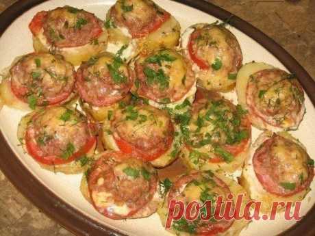 , запеченный с мясом и помидорами. | Поваренный сайт