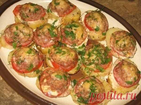 , запеченный с мясом и помидорами. | Поваренный сайт