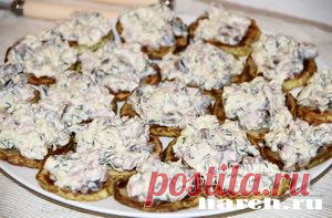 Закусочные кабачки с маринованными опятами | Харч.ру - рецепты для любителей вкусно поесть