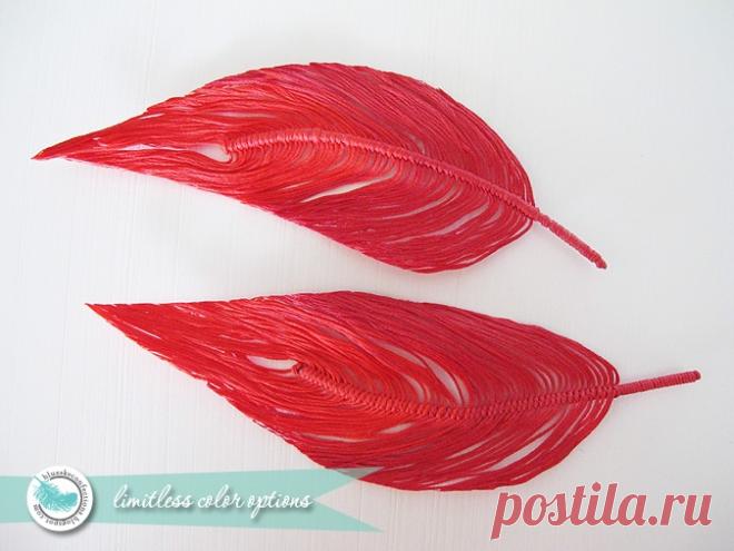Пёрышко из ниток — Сделай сам, идеи для творчества - DIY Ideas