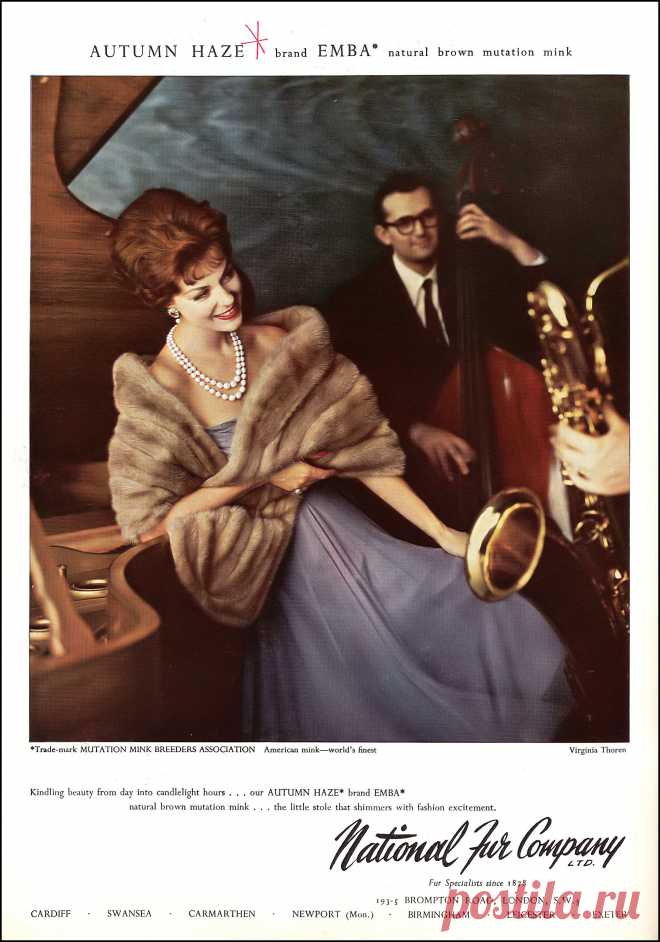 Model in Autumn Haze EMBA mink stole at National Fur Co., … | Flickr