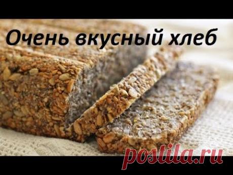 Хлеб отрубной  без дрожжей, муки и сахара.Oчень вкусный хлеб