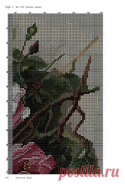 Простые цветы крестиком. Вышитые крестиком цветы. | Домоводство для всей семьи.