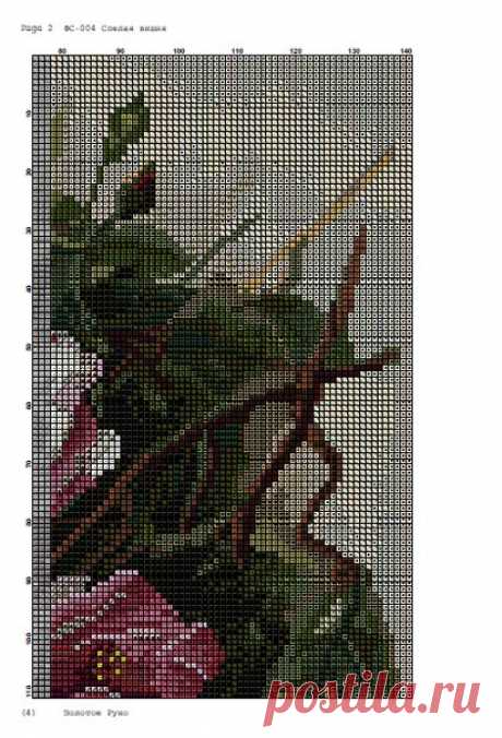 Простые цветы крестиком. Вышитые крестиком цветы. | Домоводство для всей семьи.