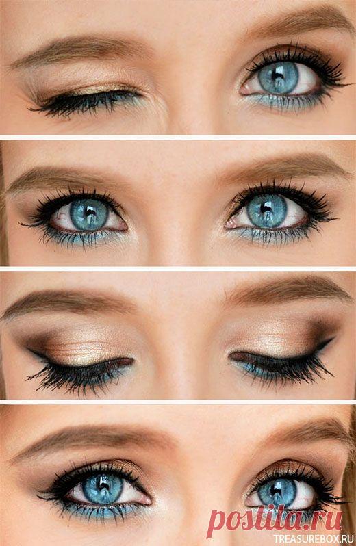 нежный макияж глаз | Treasurebox - креативные идеи