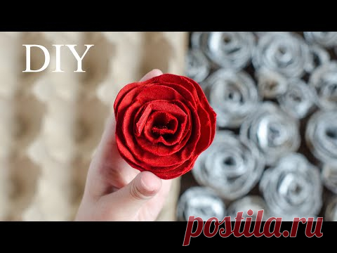 🌹 Как сделать РОЗЫ 🔥 из ЯИЧНЫХ ЛОТКОВ своими руками - YouTube