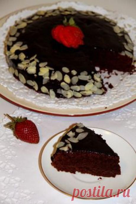 Шоколадно-миндальный торт от Джулии Чайлд - кулинарный .