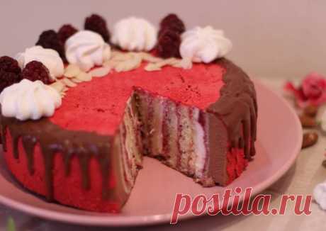 Шикарный торт-мусс с вертикальными коржами Автор рецепта VeronikaY - Cookpad