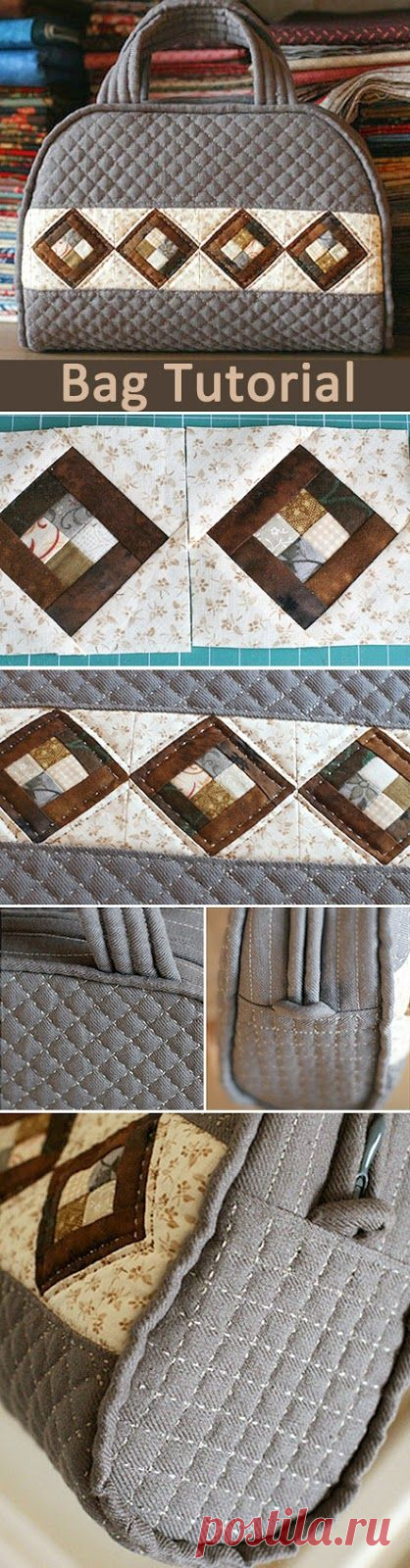 How to sew a bag in patchwork & quilting technique. DIY tutorial in pictures.
Лоскутная сумка http://www.handmadiya.com/2015/09/quilt-patchwork-bag.html