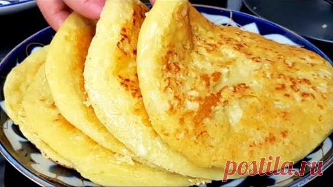 Съедается в один миг‼На Сковороде Быстрые и Вкусные Лепёшки с Сыром! Их всегда мало!