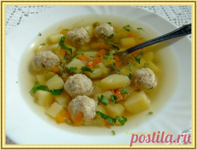 Суп рыбный с фрикадельками из щуки | Русская кухня