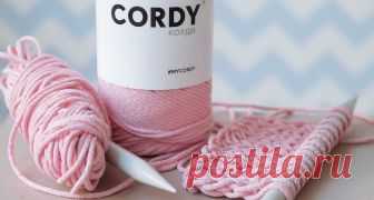 Cordy - хлопковые шнуры для вязания Cordy - хлопковая пряжа - шнур для вязания спицами и крючком