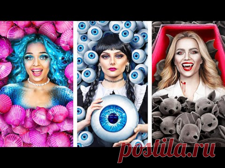 Уэнсдей Аддамс! Экстремальные прятки в коробках челлендж!