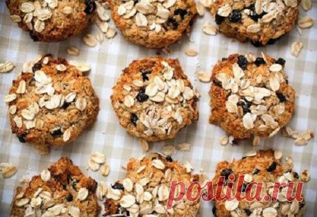 Низкокалорийное творожно-овсяное печенье. Для стройняшек! — Домашние