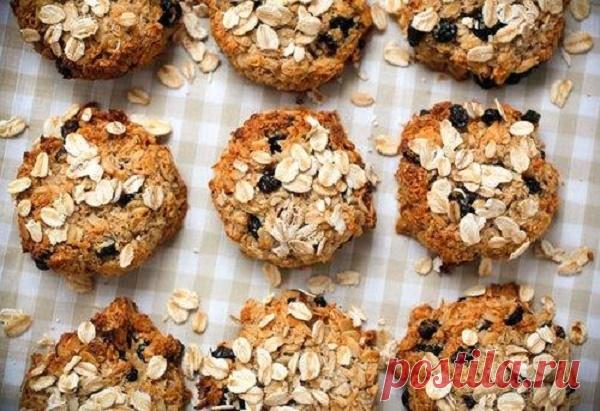 Низкокалорийное творожно-овсяное печенье. Для стройняшек! — Домашние