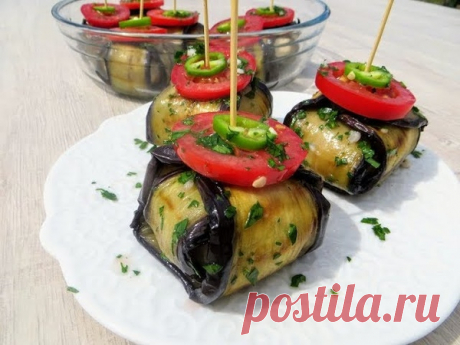 Сметут за минуту! Закуска, которая всех удивит / Eggplant with meat balls https://www.youtube.com/watch?v=fZ3mTL2fqWY