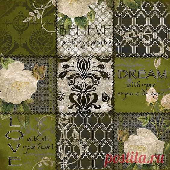 (189) Pink And Teal Grungy Damask Canvas Print / Canvas Art by JJ McLerran