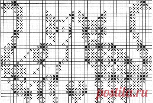 Узор «Кошки» для вязания и вышивки