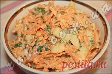 салат из огурцов и моркови