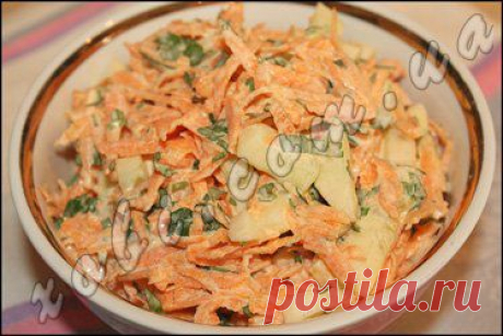 салат из огурцов и моркови