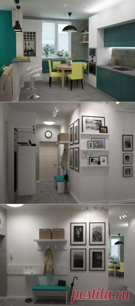 Бирюзовый минимализм - дизайн-проект с фото - Недвижимость@Mail.Ru