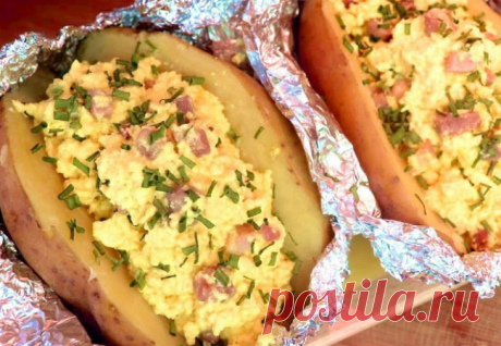 Крошка-картошка с мясной начинкой: запекаем в фольге