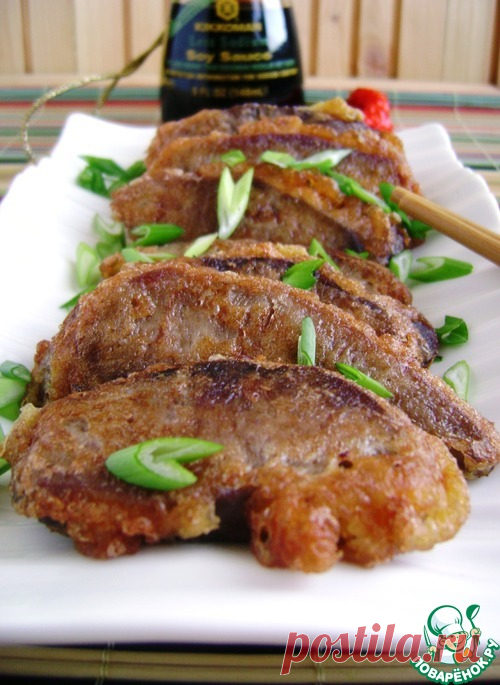 Язык, жаренный в яйце – кулинарный рецепт