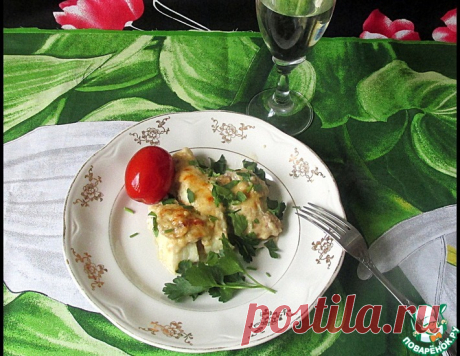 Рыба под сырно-грибным соусом – кулинарный рецепт