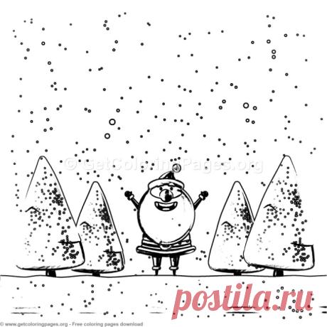 5 Merry Christmas Card Coloring Pages – GetColoringPages.org