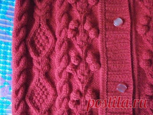 Азы вязания ❤ планки - основные виды и пуловер с косами и ромбами