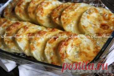 Кабачки, запечённые с сыром и сметаной в духовке: 7 фото в рецепте